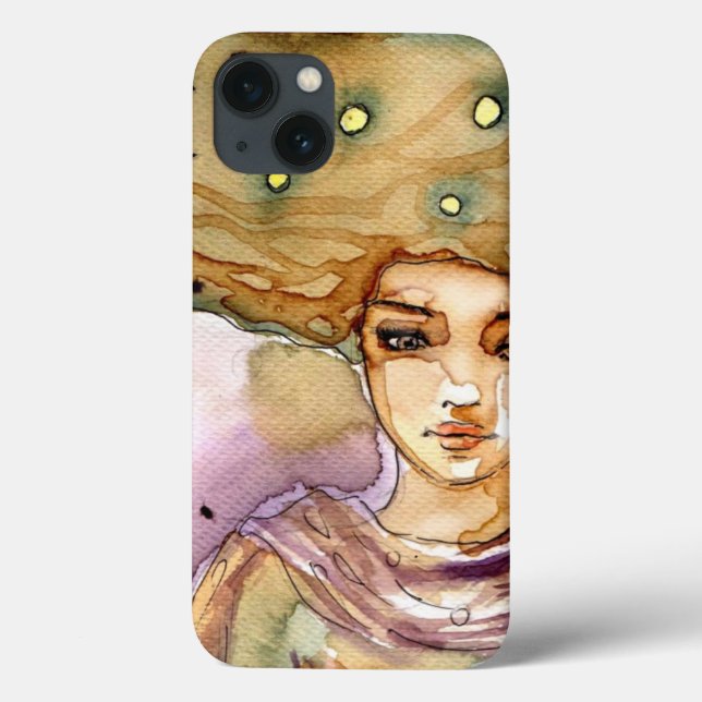 Abstract portrait and pretty woman Case-Mate iPhone case (Back)