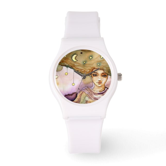 Abstract portrait and pretty woman watch (Front)