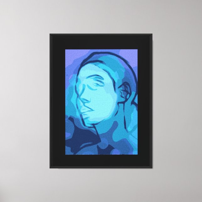abstract portrait canvas print (Front)