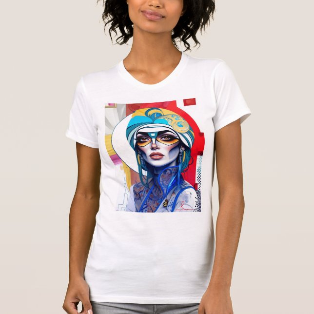 Abstract Portrait Design T-Shirt (Front)
