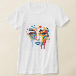 abstract portrait drawing of a girl T-Shirt