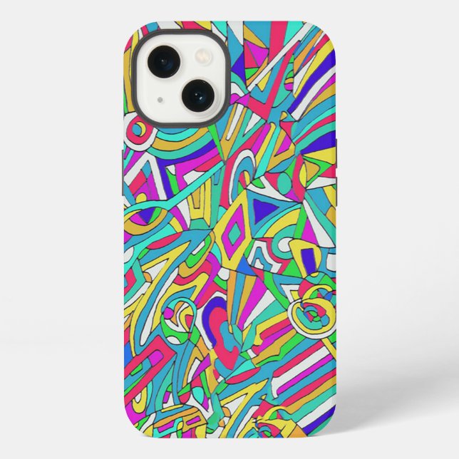 Abstract Portrait iPhone Case (Back)