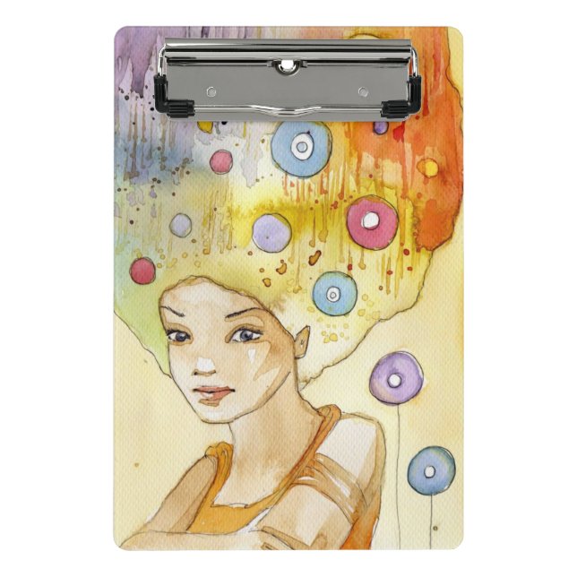 Abstract portrait mini clipboard (Front)