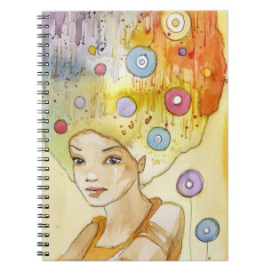 Abstract portrait notebook