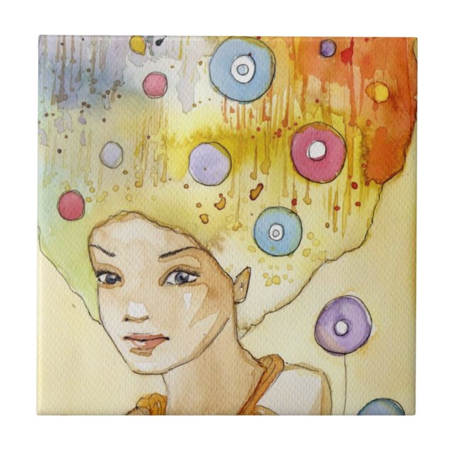 Abstract portrait tile (Front)