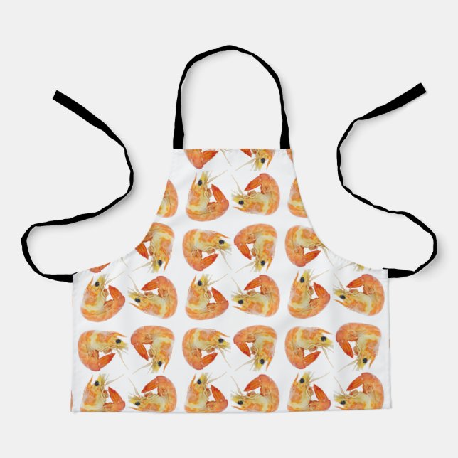 Abstract prawn pattern apron (Front)