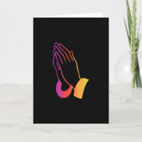 Abstract Praying Hands Illustration