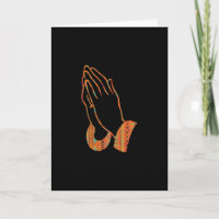 Abstract Praying Hands Illustration