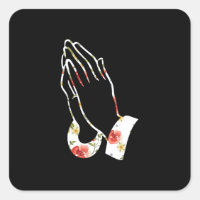 Abstract Praying Hands Illustration