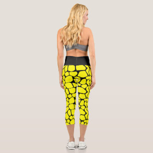 Abstract Predator Skin Camo Art: Adventure design Capri Leggings