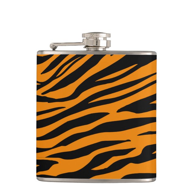 Abstract Predator Skin Camo Art: Adventure design Hip Flask (Front)