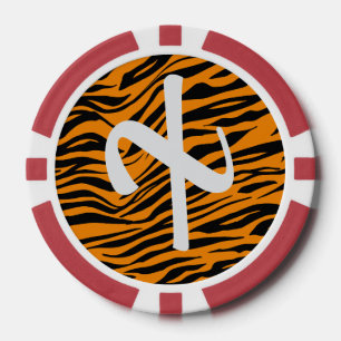 Abstract Predator Skin Camo Art: Adventure design Poker Chips