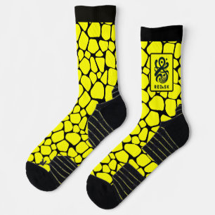 Abstract Predator Skin Camo Art: Adventure-Inspire Socks