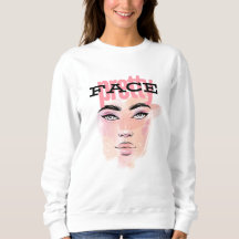 Abstract pretty face design