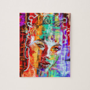 Abstract Pretty Lady Art  - Jigsaw Puzzle