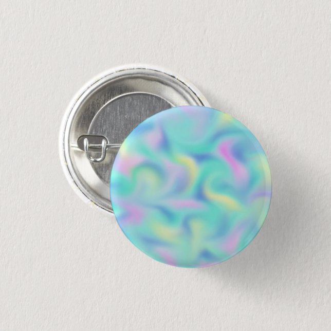 Abstract Pretty Pastel Swirls Pattern 3 Cm Round Badge (Front & Back)