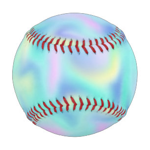 Abstract Pretty Pastel Swirls Pattern Baseball