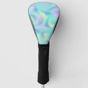Abstract Pretty Pastel Swirls Pattern Golf Head Cover