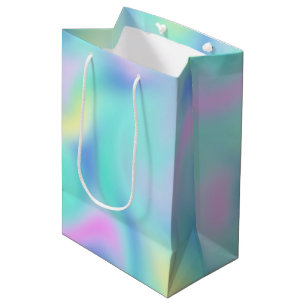Abstract Pretty Pastel Swirls Pattern Medium Gift Bag
