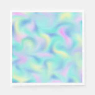 Abstract Pretty Pastel Swirls Pattern Napkin