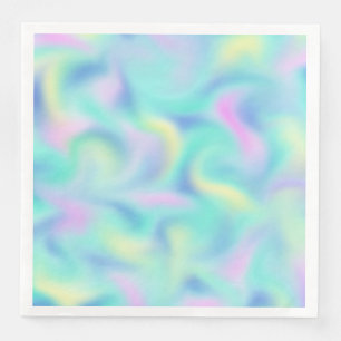 Abstract Pretty Pastel Swirls Pattern Napkin