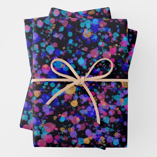 Abstract Print: Distant Galaxies Wrapping Paper Sheet (In situ)