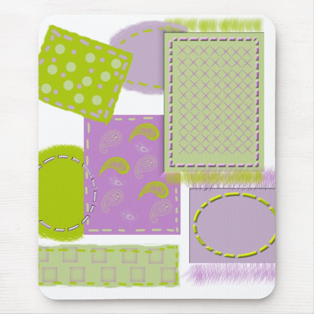 Abstract Print Mouse Pad (Front)
