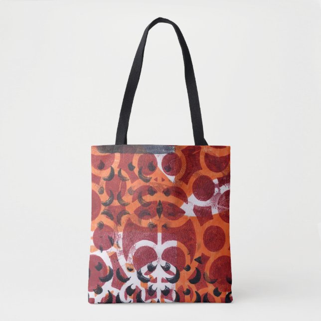 abstract print tote bag (Front)