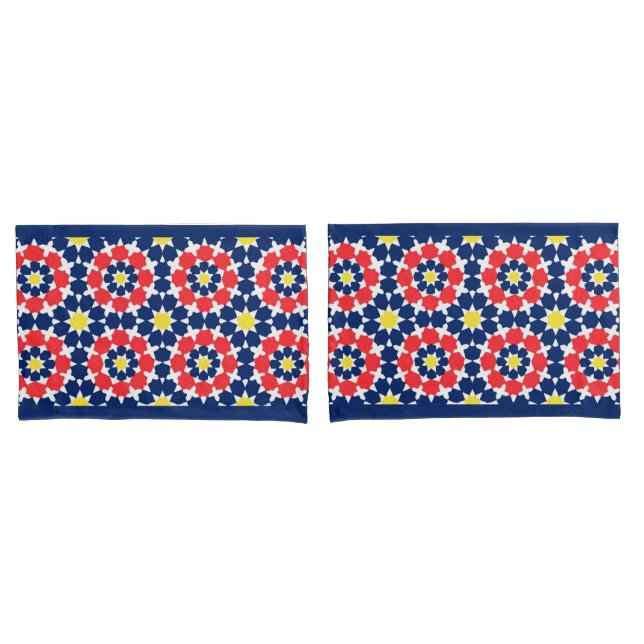 abstract print with stars and x-es pillowcase (Front-Set)