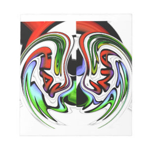 Abstract Profile Art Print Notepad
