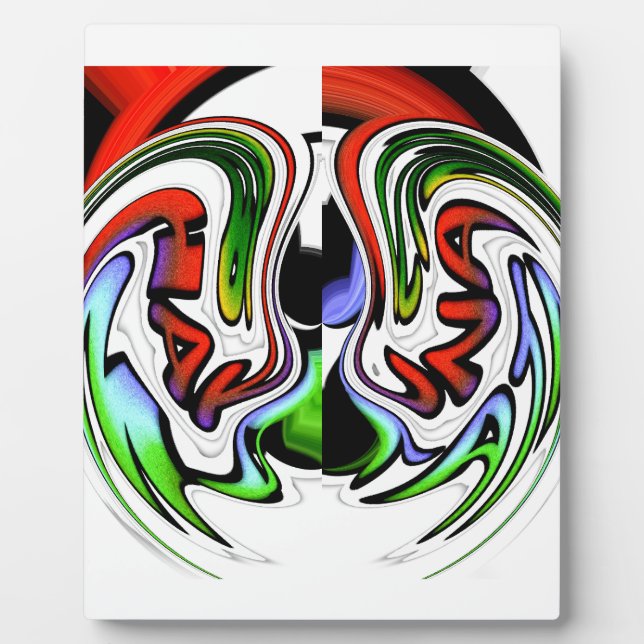 Abstract Profile Art Print Plaque (Front)
