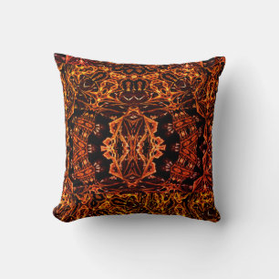 Abstract Psychedelic Art Throw Pillow