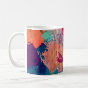 abstract psychedelic fractal background from blurr coffee mug