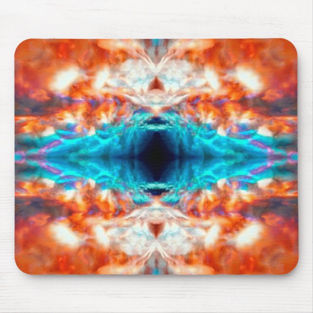 Abstract psychedelic pattern mouse pad (Front)