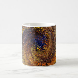 Abstract  Psychedelic Swirl Pattern Colourful Art Coffee Mug