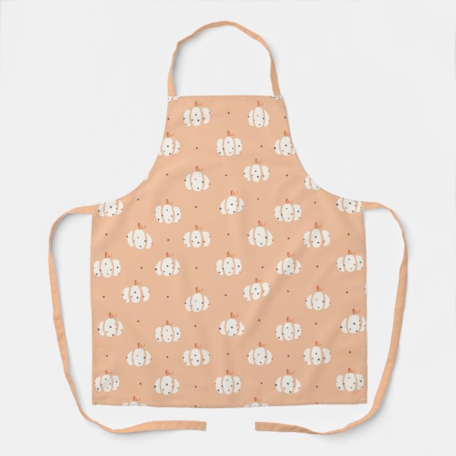 Abstract Pumpkin Pattern Apron (Front)