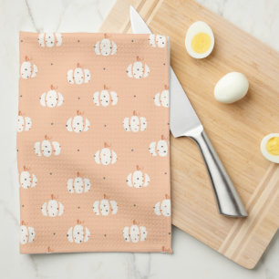 Abstract Pumpkin Pattern Kitchen Towel