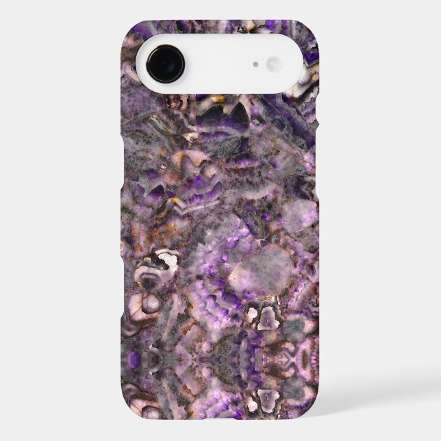 Abstract purple amethyst quartz marble granite  Case-Mate iPhone case (Back)