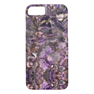Abstract purple amethyst quartz marble granite  iPhone 8/7 case