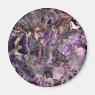 Abstract purple amethyst quartz marble granite  magnet