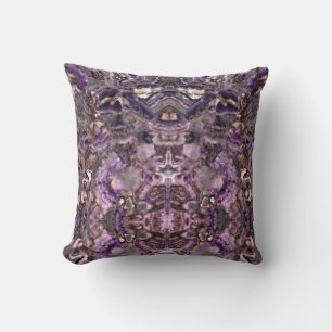 Abstract purple Amethyst Quartz, purple granite Cushion
