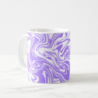 Abstract Purple and White Swirl Design