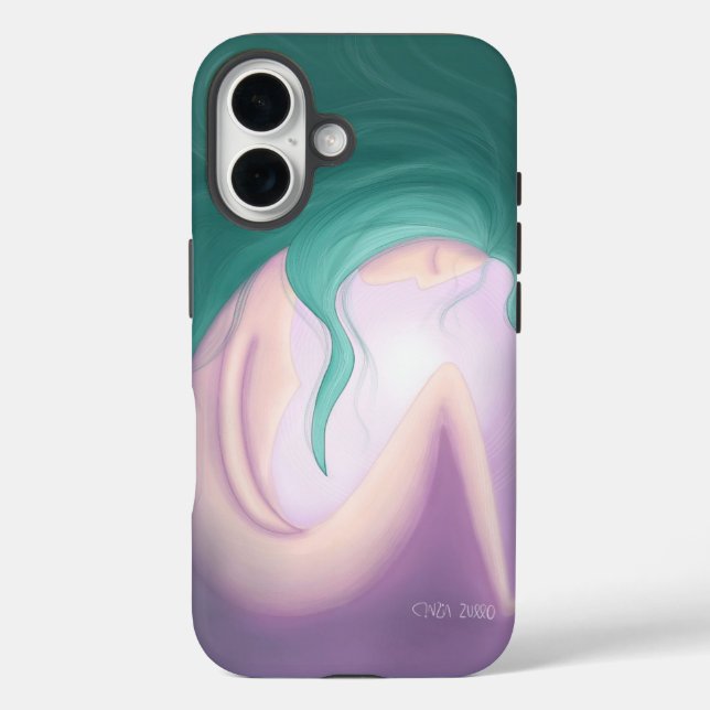   Abstract Purple Art Phone Case (Back)