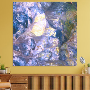 Abstract Purple Aura Power Canvas Print