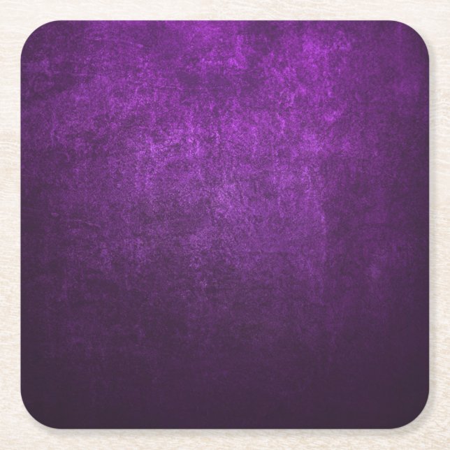 Abstract Purple Background Or Paper With Bright Square Paper Coaster (Front)