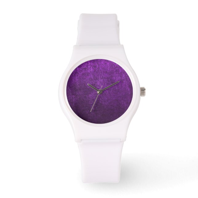 Abstract Purple Background Or Paper With Bright Watch (Front)