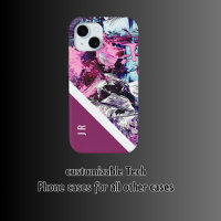 abstract purple + berry  tone chic cool marble