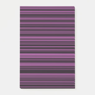 Abstract Purple Black Stripes Post-it Notes