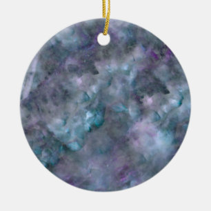 Abstract purple blue quartz marble granite   ceramic ornament