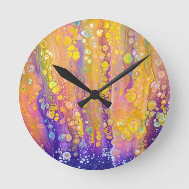 Abstract Purple Clock (Front)